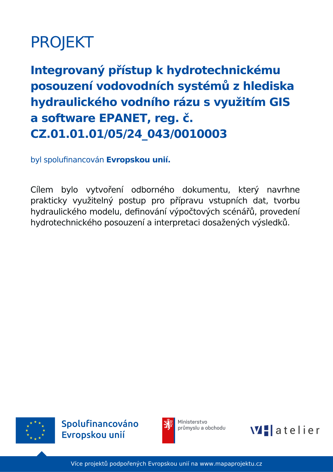 Odborný poster – čištění odpadních vod